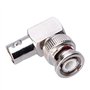 Adaptateur BNC à angle droit de 90 °, connecteur coaxial femelle vers mâle, adaptateur d'angle de câble coaxial SDI pour caméra 