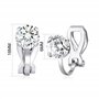 Philip Jones Boucles d'oreilles à clip en cristal créées avec des cristaux Zircondia®, Cristal, Cristal Zircondia®
