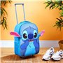 Disney Stitch Valise Enfant à roulettes Sac de Voyage Trolley Pliable Bagages Cabine Valise Cabine Souple pour Vacances Voyage É