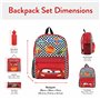 Disney Cars Ensemble de Sac à Dos 4 pièces | Lightning McQueen Sac à Dos Trousse Bouteille d'eau et Sac à déjeuner | Sacs à Dos 