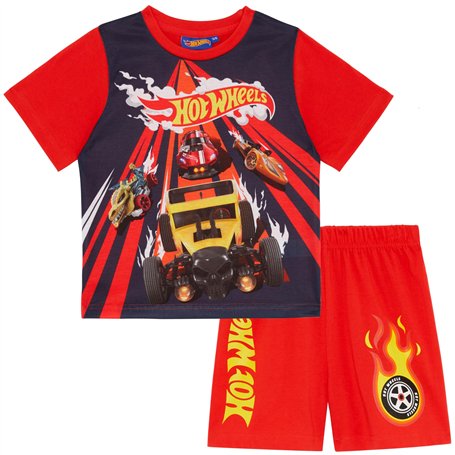 Hot Wheels Racing Car - Ensemble de Pyjama à Manches Courtes - 2-3 Ans: 98cm