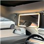 Litinliv Miroir Pare Soleil Voiture, Miroir de Courtoisie pour Pare-soleil de Voiture À LED, avec 3 Modes D'éclairage, Miroir de