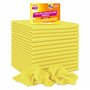 Buzz Lot de 15 chiffons en microfibre pour vitres et miroirs - Sans traces - Doux pour la surface - Lingettes de nettoyage réuti
