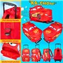 Disney Cars Valise Enfant Sac de Voyage à roulettes Lightning McQueen Trolley Bag Léger Sac à Dos Enfant Vacances École 42 x 30 