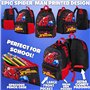 Marvel Spiderman Sac à Dos Enfant Set 4 Pièces Cartable Garçon Gourde 400ml Trousse Scolaire Sac Repas Isotherme Fournitures Sco