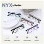 OPULIZE NYX Lunette anti lumiere bleue femme & homme - Lunette Loupe Ecran/Gaming - Lot de 2 - Anti-éblouissement, UV400, Légère