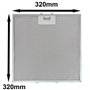 SPARES2GO Filtre à Graisse pour Elica Hotte (320 mm x 320 mm)