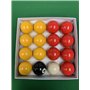 Rouge et Jaune 2" Set Boules de Billard (1 7/8 Pouces Cue Balle)
