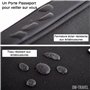OW-Travel Porte Passeport Voyage (Noir) Pochette Voyage Documents avec Protection RFID. Portefeuilles Passeport Spacieux Familia
