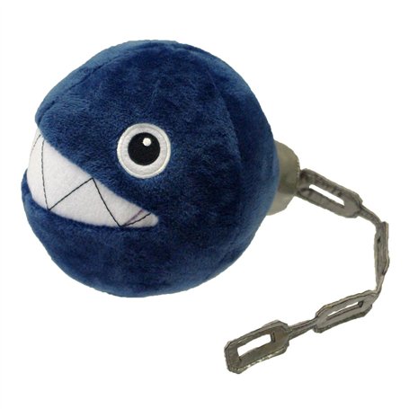 Super Mario Bros 14 cm Official Sanei Chain Chomp Plush Toy [import anglais]