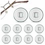 Plaquettes De Nez En Silicone Haut De Gamme Forme Ronde À Clipser | 9 Mm /0. 35 '' |5 Paires| Plaquettes De Nez Pour Lunettes Ac