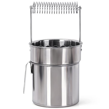 Kurtzy Nettoyeur Pinceau en Acier Inoxydable - Nettoyeur à Pinceau Double Niveau avec Réservoir de Nettoyage Etanche