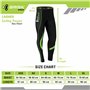 Brisk Bike Pantalon Cycliste Femme Hiver - Pantalons de Cycliste Femme Rembourré Pantalon Cycliste Femme Long (Green/Black, M)