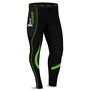 Brisk Bike Pantalon Cycliste Femme Hiver - Pantalons de Cycliste Femme Rembourré Pantalon Cycliste Femme Long (Green/Black, M)