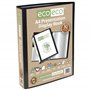 eco-eco Eco066x2 Lot de 2 porte-vues avec pochettes en plastique 50% recyclé Noir Format A4