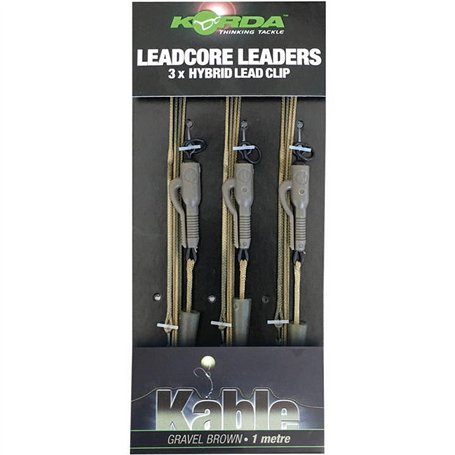 Korda Montage Leadcore Leaders - Hybrid Lead Clip QC Swivel