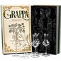 Lot de 6 verres à pamppa et cordial en cristal | Petits verres à spiritueux à tige longue de 85 g pour liqueur