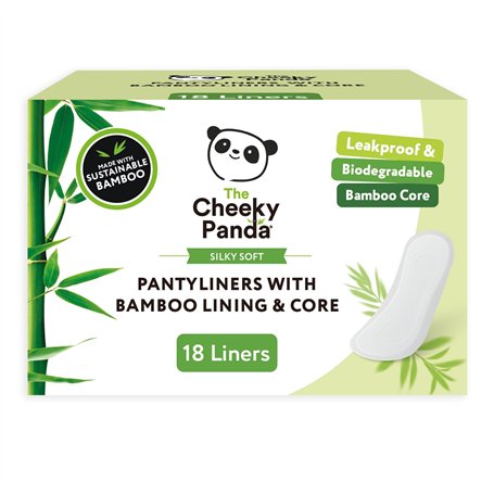 The Cheeky Panda Protège-Slips Bio | Ultra Fins et Confortables | 18 Protège-Slips en Bambou | Doux pour la Peau et Absorbants