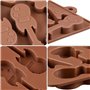 Selecto Bake Moule à Chocolat Forme de Divers Musique Guitare 10 Cavités Moules en Silicone pour Bonbon Glace Petit Savon Décora