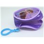 TDL Disney Frozen Portefeuille Portefeuille - Licence Officielle - 8 cm - Rond - Fermeture Zippée - Porte-Clés - Coin Purse