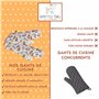 SPOTTED DOG GIFT COMPANY Gants de Four Anti Chaleur au Mignon Chien Imprimé, 100% Coton Maniques Cuisine avec Boucle Suspendue, 
