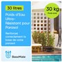 Rhino Poids de base de parapluie rond avec ouverture latérale Noir – Sac à eau pour porte-parapluie