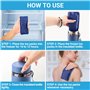 Packs de glace avec bouteille isolée par Tilcare - Refroidissement prolongé 4X, réutilisables, portables et durables, solution d