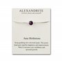 Philip Jones Bracelet de pierre de naissance de juin (Alexandrite) créé avec des cristaux de Zircondia®