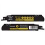 SabreCut SCRS930HM_3 Lot de 3 lames de scie sabre en carbure de tungstène 152 mm 8 TPI S930HM pour coupe rapide du bois et du mé