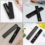 Kurtzy Petite Boîte Cadeau en Papier Noir pour Bijoux (Lot de 12) - 21 x 4 x 2 cm - Boite Carton Rembourrée de Mousse pour Boucl