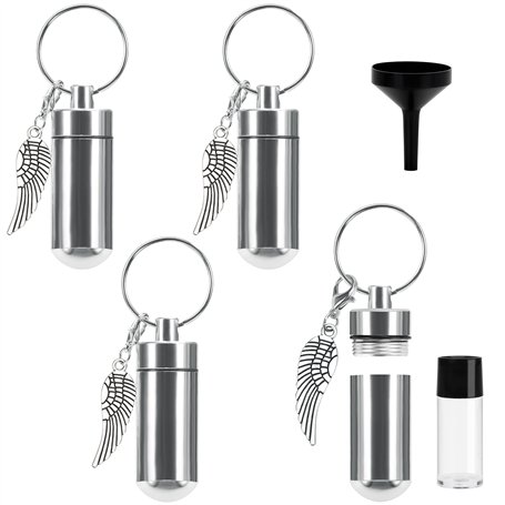 Belle Vous Pendentif Funeraire/Crémation Argenté (Lot de 4) - 4