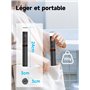 Moman Selfie Stick Trépied avec Lumière de Remplissage, Q12S Trépied Portable Support de Téléphone 77CM Support en Aluminium pou