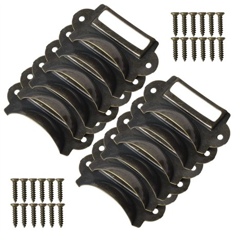 Jinlaili 12 Pcs Poignée de Coquille Vintage