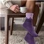 Jinlaili Chaussette Hiver, 35-38 Chaude Thermiques , lot de 5 Chaussette Chat, Doux Chaussettes en Laine pour Femmes et les Fill