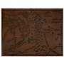 ARAGORN Lord of The Rings Gondor Mordor Carte du Royaume Marron Portefeuille