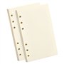 160 Feuilles Papier de Recharges A5 6 Trous Feuillets Mobiles A5 Vierge Feuillets Mobiles pour Agenda