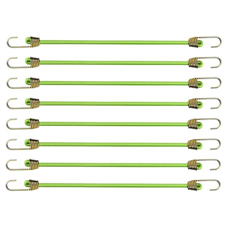 8 Pzs 25cm Tendeurs Elastiques avec Crochets Petits Cordons Elastiques avec Crochets Mini Tendeurs Sandow en Caoutchouc Universe