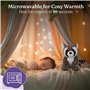 Warmies Raton laveur en peluche - Passe au micro-ondes - Grand format - Doudou chauffant pour enfants et adultes - Parfum lavand