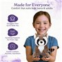 Warmies Raton laveur en peluche - Passe au micro-ondes - Grand format - Doudou chauffant pour enfants et adultes - Parfum lavand