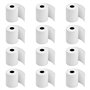 Wisebom Papier Thermique Lot de 12 Bobine Papier Thermique 57mm x 50mm x 19m Bobine Carte Bancaire Thermique Rouleaux pour Termi