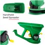 Mighty Majesty Épandeur portatif pour semences de gazon, engrais et utilisation dans le jardin – Épandeur portable pour pelouse 