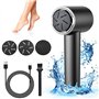 Râpe électrique pour callosités - Rechargeable IPX6 - Avec écran LED - Pour soins des pieds professionnels et pédicure