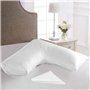 House 22 Oreiller en V avec taie d'oreiller – Oreillers hypoallergéniques et orthopédiques en forme de V pour un confort ultime 