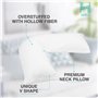 House 22 Oreiller en V avec taie d'oreiller – Oreillers hypoallergéniques et orthopédiques en forme de V pour un confort ultime 