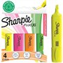 SHARPIE Surligneur Fluo XL | Chisel Tip Highlighter Pen | Lot de 4 surligneurs + Notes autocollantes