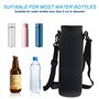 Wisebom 2 Pièces Sac de Bouteille d'eau 1000ml Housse Bouteille en Néoprène 8x22cm Grand Porte-Bouteille d'eau Porte Bouteille T