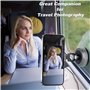 DIGI4U Support de téléphone magnétique à Ventouse, Rotation 360° 4 Axes, Fixation Rapide sur Mur, Miroir, Salle de Bain ou Voitu