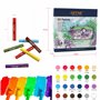Artme Lot de 24 bâtons de peinture pastel à l'huile Couleurs vives Couleurs intenses Texture mélangable pour toile et papier Hau