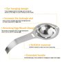 Séparateur D'oeufs, Séparateur pour Jaune D'oeuf En Acier Inoxydable Filtre à Oeufs avec Poignées Egg Yolk Separator Stainless S