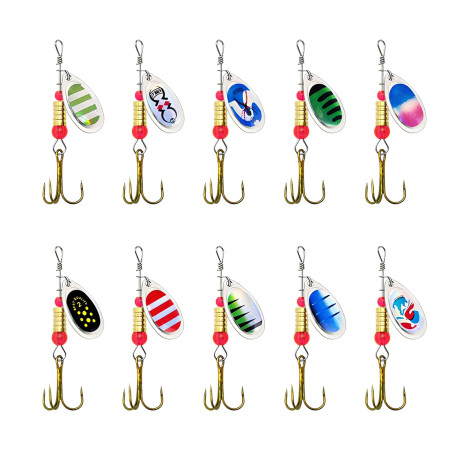 Luxvara Lot de 10 Leurre Peche